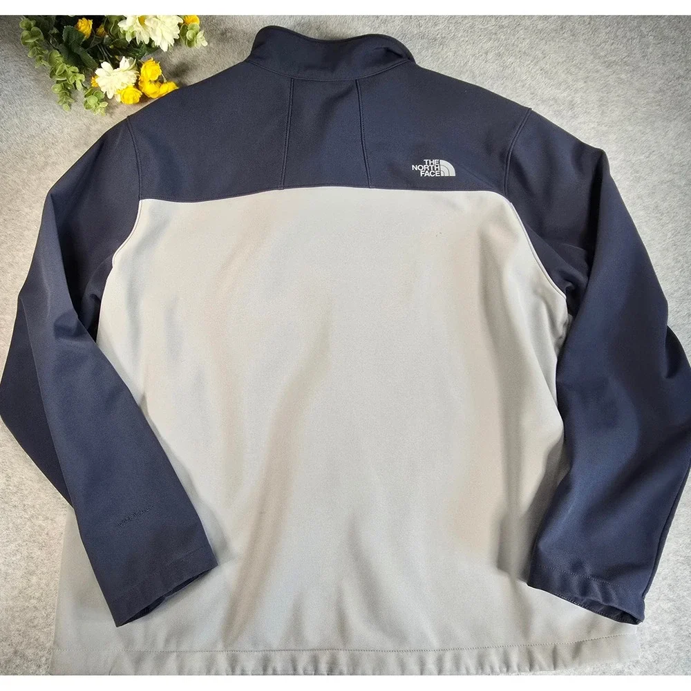 The North Face Apex Bionic 2 Jacket Mens XXL Grey Blue Gorpcore Softshell Fleece